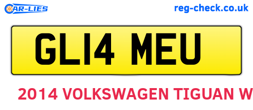 GL14MEU are the vehicle registration plates.