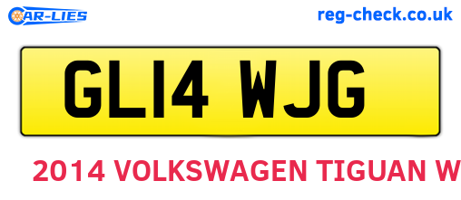GL14WJG are the vehicle registration plates.