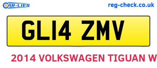 GL14ZMV are the vehicle registration plates.