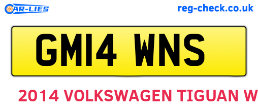 GM14WNS are the vehicle registration plates.