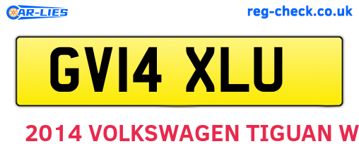 GV14XLU are the vehicle registration plates.