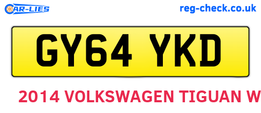 GY64YKD are the vehicle registration plates.