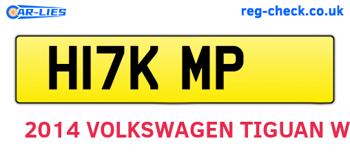H17KMP are the vehicle registration plates.