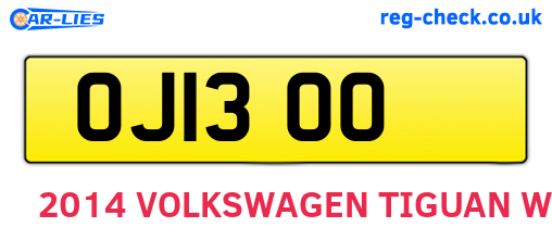 OJI300 are the vehicle registration plates.
