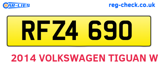 RFZ4690 are the vehicle registration plates.