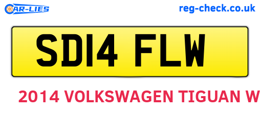 SD14FLW are the vehicle registration plates.