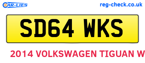 SD64WKS are the vehicle registration plates.