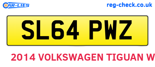 SL64PWZ are the vehicle registration plates.