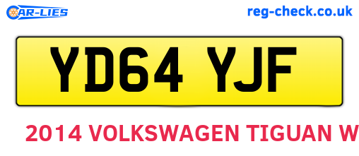 YD64YJF are the vehicle registration plates.