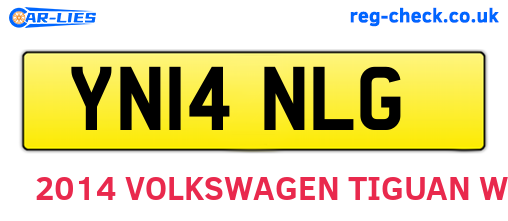 YN14NLG are the vehicle registration plates.