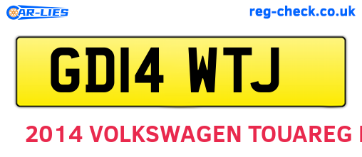 GD14WTJ are the vehicle registration plates.