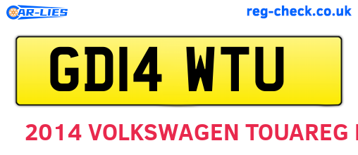 GD14WTU are the vehicle registration plates.
