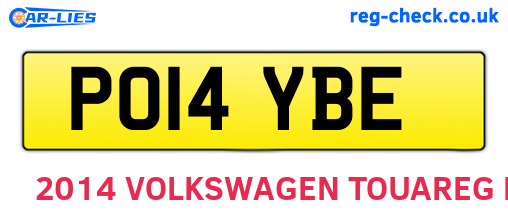 PO14YBE are the vehicle registration plates.