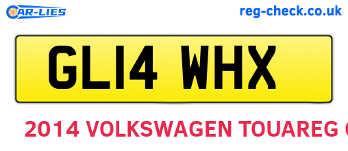 GL14WHX are the vehicle registration plates.