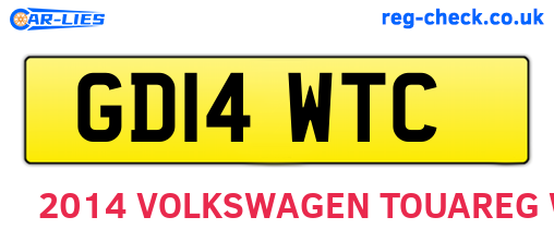 GD14WTC are the vehicle registration plates.