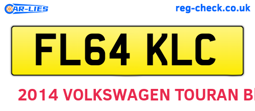 FL64KLC are the vehicle registration plates.