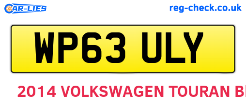 WP63ULY are the vehicle registration plates.