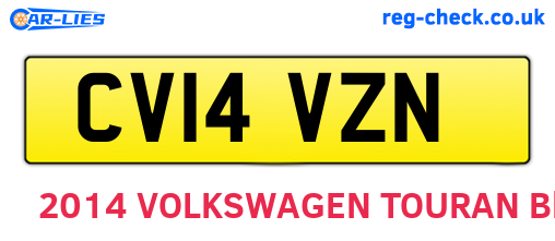 CV14VZN are the vehicle registration plates.