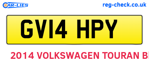GV14HPY are the vehicle registration plates.