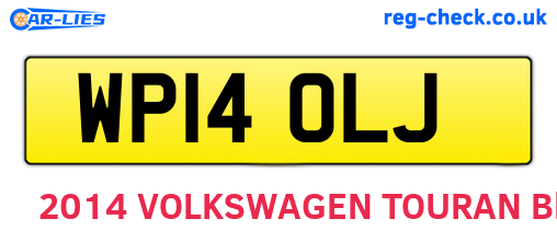 WP14OLJ are the vehicle registration plates.