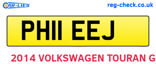 PH11EEJ are the vehicle registration plates.