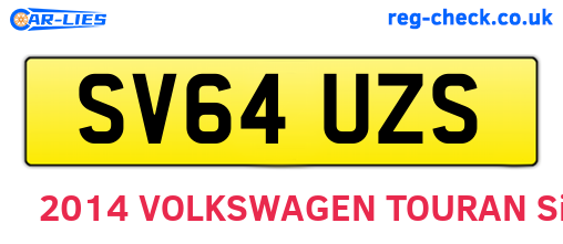 SV64UZS are the vehicle registration plates.