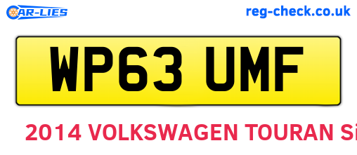 WP63UMF are the vehicle registration plates.