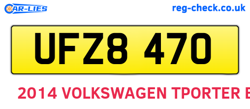 UFZ8470 are the vehicle registration plates.