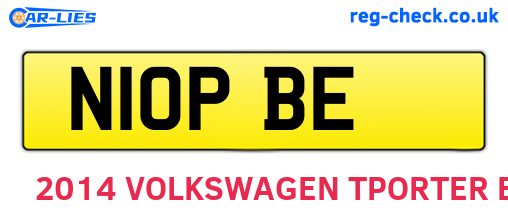 N10PBE are the vehicle registration plates.