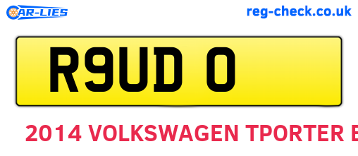 R9UDO are the vehicle registration plates.