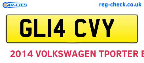 GL14CVY are the vehicle registration plates.