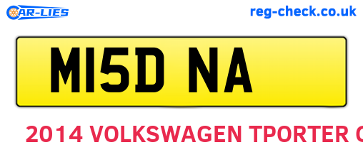 M15DNA are the vehicle registration plates.