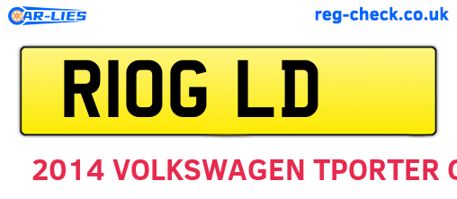 R10GLD are the vehicle registration plates.