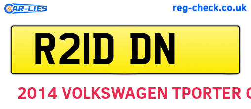 R21DDN are the vehicle registration plates.