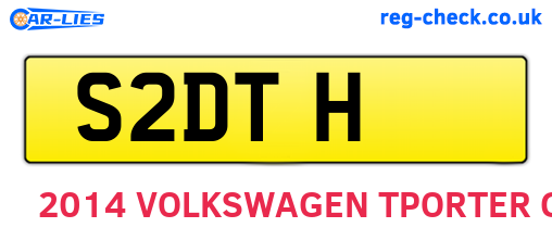 S2DTH are the vehicle registration plates.
