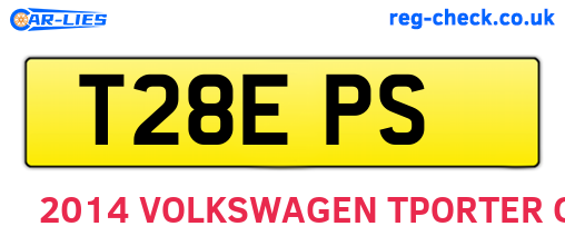 T28EPS are the vehicle registration plates.