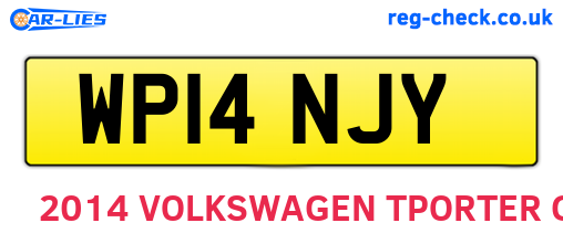 WP14NJY are the vehicle registration plates.