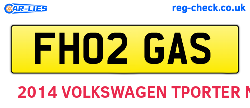 FH02GAS are the vehicle registration plates.