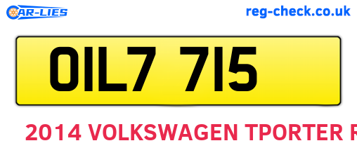OIL7715 are the vehicle registration plates.
