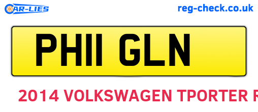 PH11GLN are the vehicle registration plates.