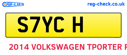 S7YCH are the vehicle registration plates.