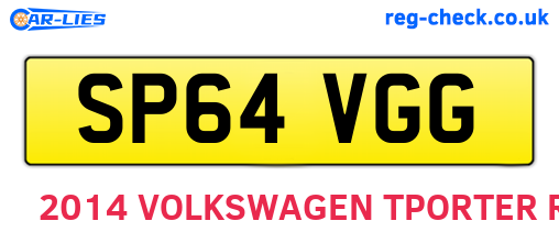 SP64VGG are the vehicle registration plates.