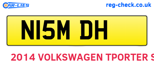 N15MDH are the vehicle registration plates.