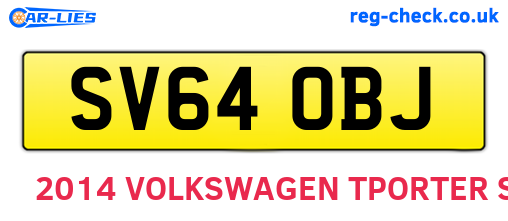 SV64OBJ are the vehicle registration plates.