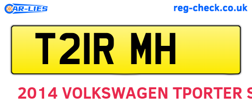 T21RMH are the vehicle registration plates.
