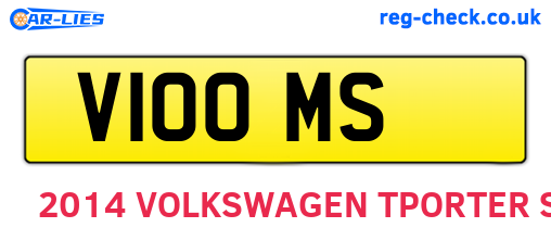 V10OMS are the vehicle registration plates.