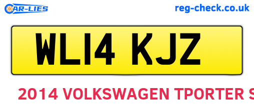 WL14KJZ are the vehicle registration plates.