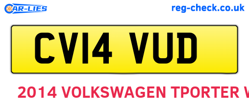 CV14VUD are the vehicle registration plates.