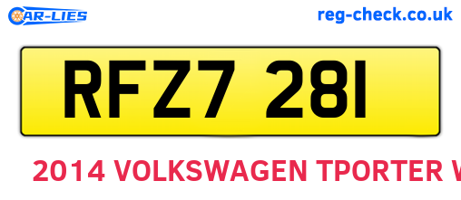 RFZ7281 are the vehicle registration plates.