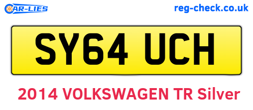 SY64UCH are the vehicle registration plates.